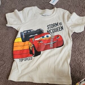 Carter's Cars T-Shirt - Red, Black, and Cream